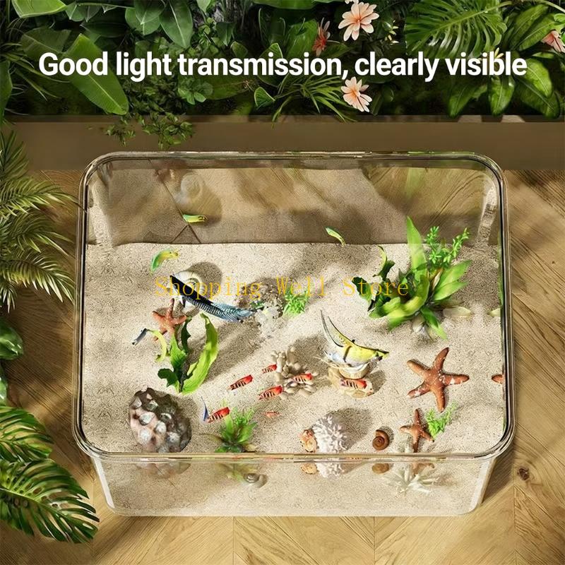 Contenedor acrílico resistente - Betta Fish Tank reseña y precio