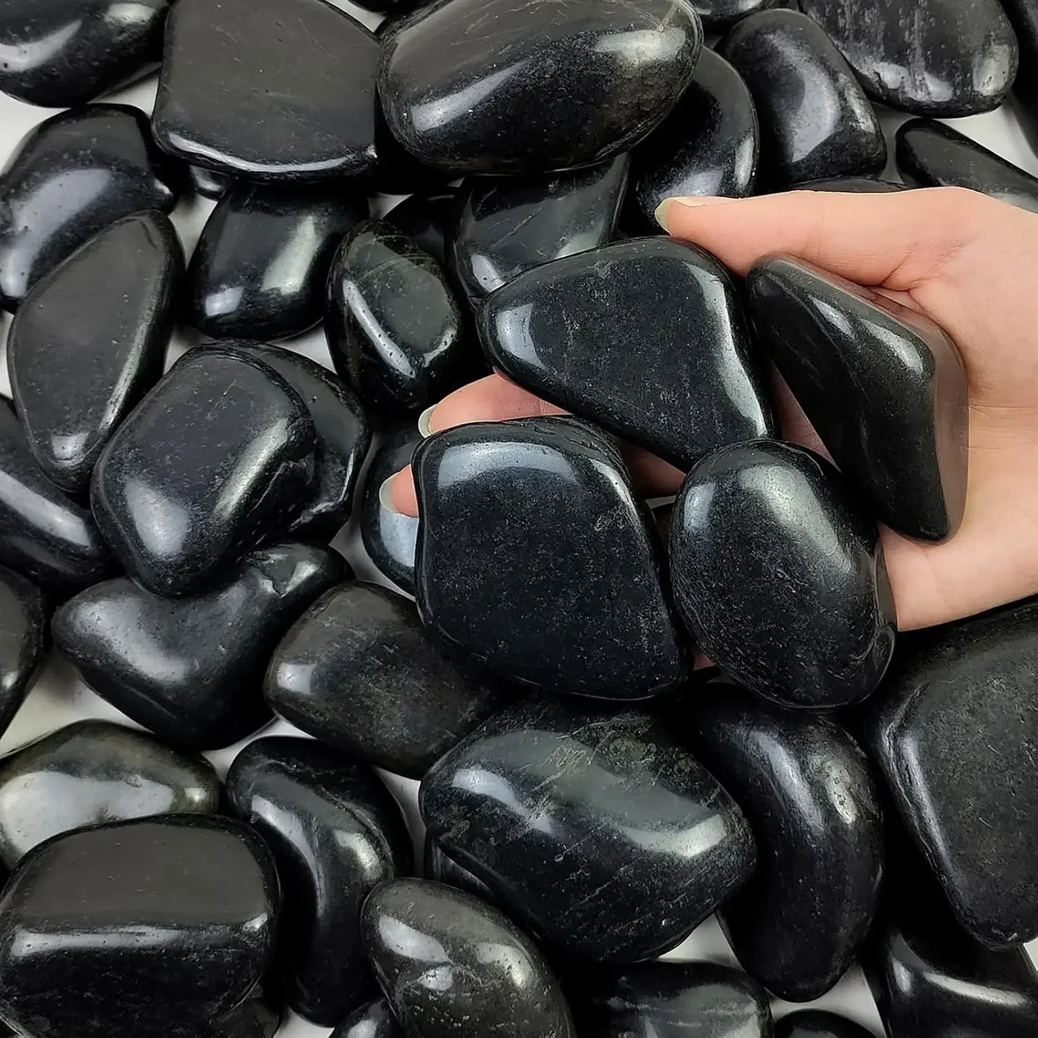 40 libras de rocas negras de r - Aquarium Plants reseña y precio